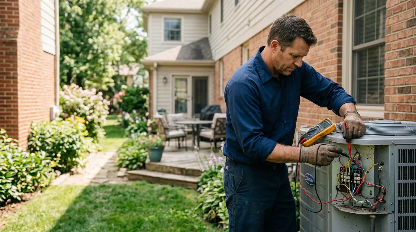 HVAC technician working near Greenleaf, WI